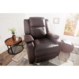 Fotel Relaxer brązowy - drewno