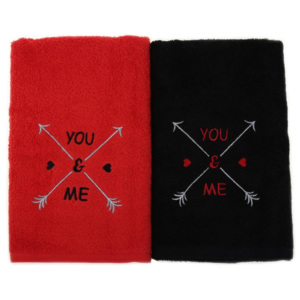Zestaw 2 ręczników You&Me, 50x90 cm