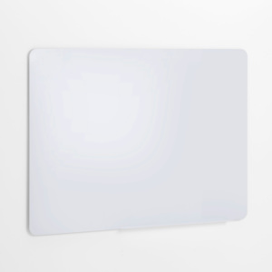 Szklana tablica suchościeralna, 1200x900 mm, biały