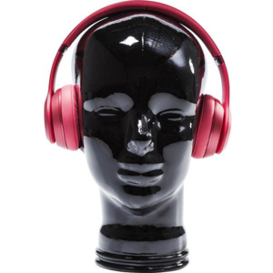 KARE Design :: Dekoracyjna Głowa Headphone Mount - czarna - czarny