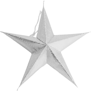 Dekoracyjna papierowa gwiazda 18cm 5 szt różnego wzoru