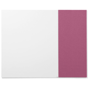 Tablica biała bez ram, 990x1190 mm + tablica 500x1190mm różowa
