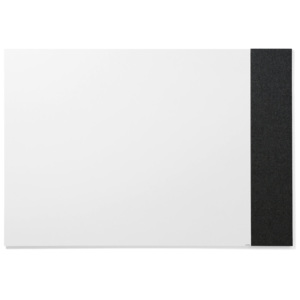 Tablica biała bez ram 1490x1190mm + tablica 250x1190mm ciemnoszara
