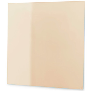 Szklana tablica suchościeralna, 300x300 mm, jasnobrązowy