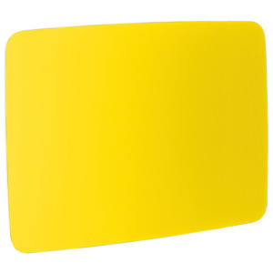 Szklana tablica z zaokrąglonymi narożnikami, 1500x1000 mm, żółty