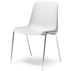 Krzesło SIERRA, sztaplowane, biały