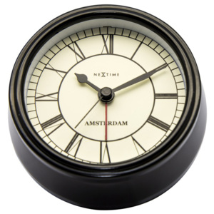 Zegar stojący 11 cm Nextime Amsterdam czarny