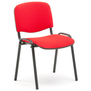 Krzesło konferencyjne Nelson, czerwony, czarny
