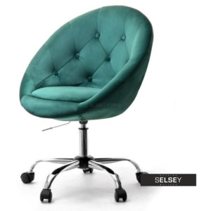 Fotel biurowy Lounge 4 zielony Velvet