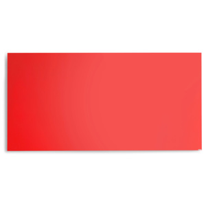Szklana tablica suchościeralna, 1000x2000 mm, czerwony