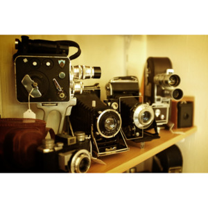 Fototapeta na ścianę kolekcja starych aparatów FP 3218