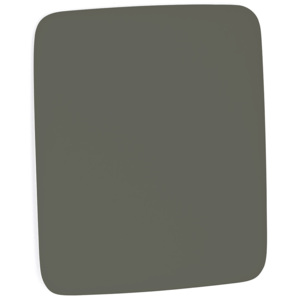 Szklana tablica suchościeralna, zaokrąglone narożniki, 500x500 mm, szary