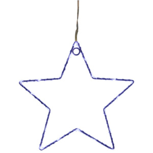 Niebieska dekoracje LED w kształcie gwiazdy Opjet Paris Star