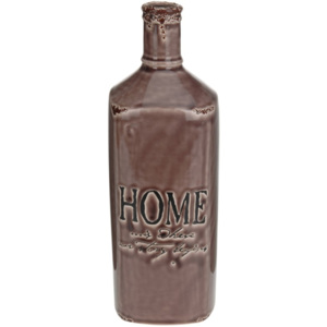 Wazon butelka Home - brązowa