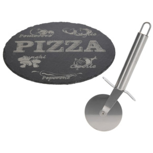 Kamienny talerz do Pizzy z nożem