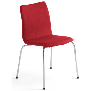 Krzesło konferencyjne OTTAWA, czerwony, chrom