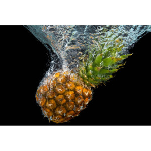 Fototapeta ananas wpadający do wody FP 1021