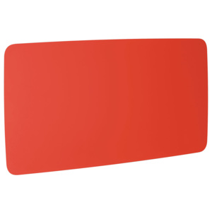 Szklana tablica suchościeralna, zaokrąglone narożniki, 2000x1000 mm, żywa czerwień