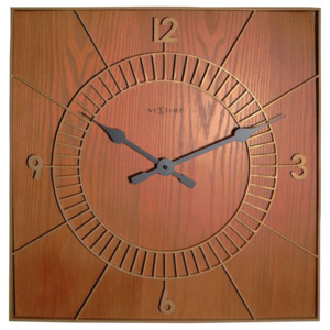 Zegar ścienny 50x50 cm NeXtime Wood Square