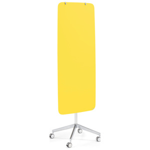Mobilna tablica szklana z zaokrąglonymi narożnikami, żółty