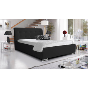 Łóżko Dakota 160/200 tapicerowane - czarne