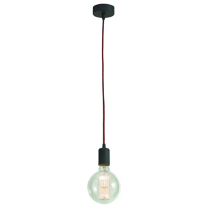 Lampa wisząca Modern 1 Lampex czarno-czerwona