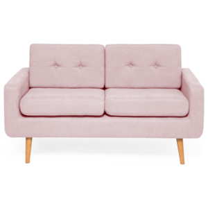 Różowa sofa 2-osobowa Vivonita Ina