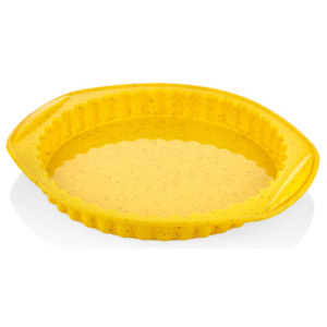 Żółta silikonowa forma na ciasto The Mia Maya, ⌀ 30 cm