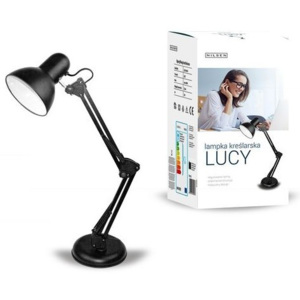 Lampka biurkowa E27 LUCY Nilsen czarna FN015 -