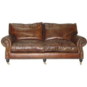 Sofa kanapa skórzana BALMORAL Vintage Cigar - Seria Klassisch