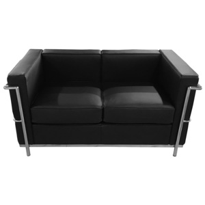 Sofa 2-osobowa Soft LC2 (czarna) KingHome