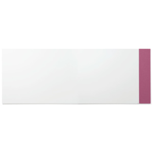 Tablica biała bez ram 2990x1190mm + tablica 250x1190mm różowa