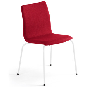 Krzesło konferencyjne OTTAWA, czerwony, biały