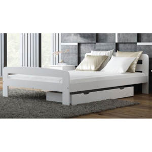 Łóżko Klaudia 160x200 białe z materacem bonellowym