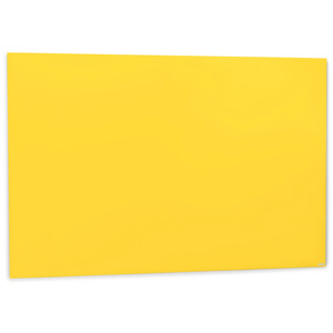 Szklana tablica suchościeralna, 1000x1500 mm, żółty