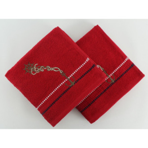 Zestaw 2 ręczników Marina Red Cipa, 50x90 cm