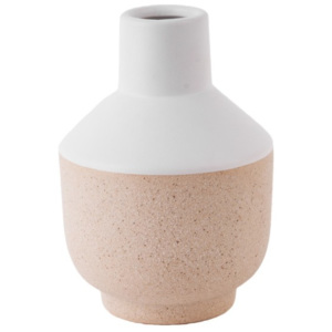 Biały wazon ceramiczny PT LIVING, wys. 16,5 cm