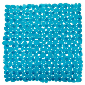 Niebieskozielony antypoślizgowa mata prysznicowa Wenko Drop, 54x54 cm