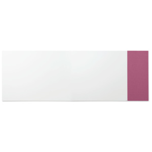 Tablica biała bez ram 2990x1190mm + tablica 500x1190mm różowa