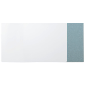 Tablica biała bez ram 1990x1190mm + tablica 500x1190mm jasnoniebieska