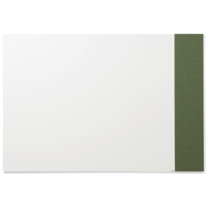 Tablica biała bez ram 1490x1190mm + tablica 250x1190mm zielona