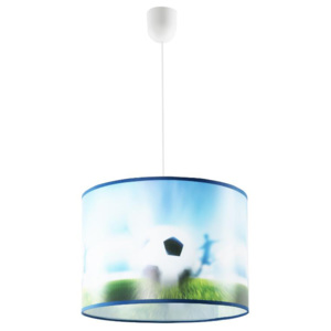 Lampa wisząca 70x35cm Lampex World Cup B niebieska