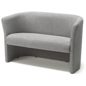 Sofa CLICK, 2-osobowa, tkanina, szary