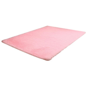 Shaggy dywanik łazienkowy pluszowy wysoki 60x90 różowy