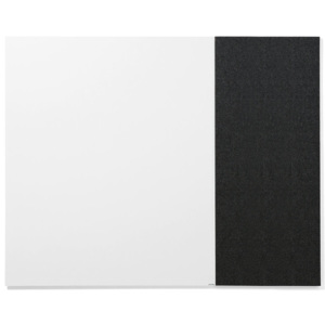 Tablica biała bez ram, 990x1190 mm + tablica 500x1190mm ciemnoszara