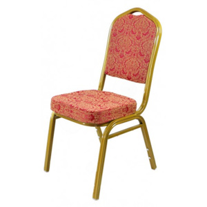 Krzesło bankietowe Gold Flower złota rama