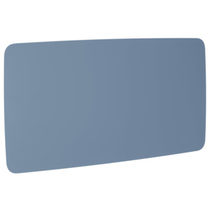 Szklana tablica suchościeralna, zaokrąglone narożniki, 2000x1000 mm, szaroniebieski