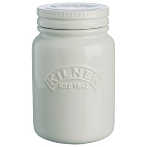 Słoik ceramiczny 0,6l Kilner Ceramic Push Top Storage Jar Moonlight Grey/"brudna" biel