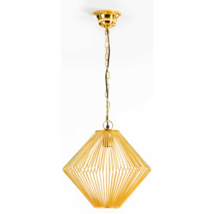 Lampa wisząca z metalu w kolorze złota Thai Natura Bloom