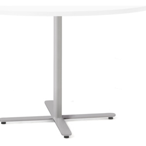 Stół TILO, Ø 1200x720 mm, srebrny, biały
